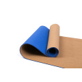 10 mm High elasticity durable easy to clean lightweight eco-friendly tpe cork yoga mat with double layer